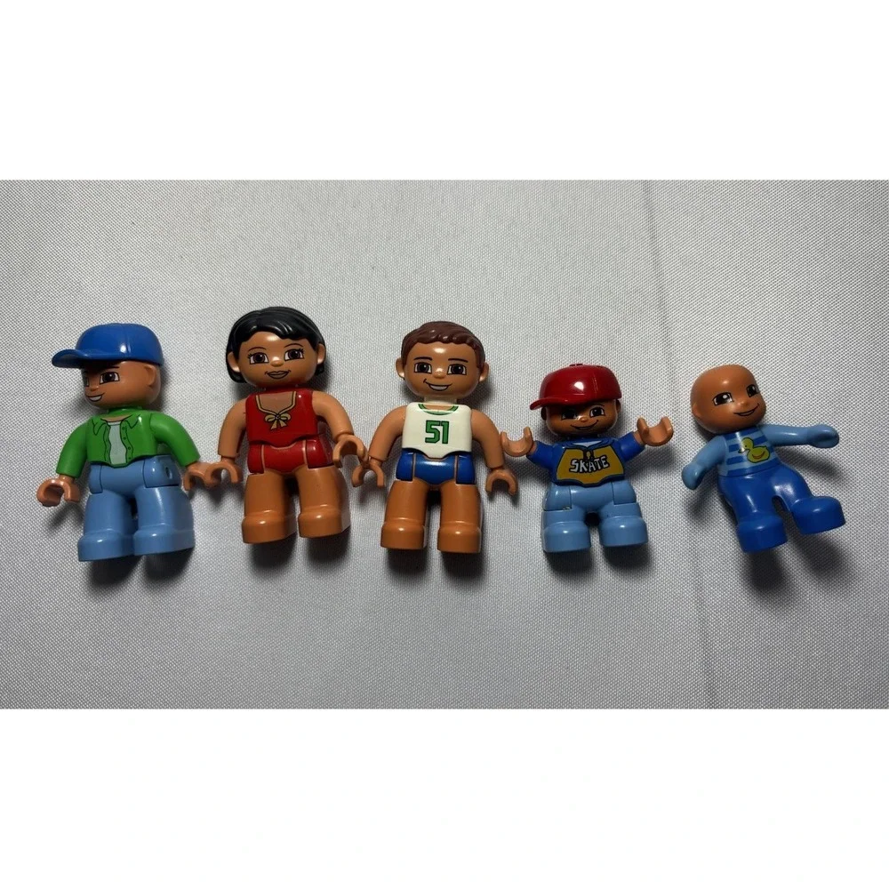 Lego Duplo Caravan 5655 Complete set Car Camper, Farmers, Construction Workers‎